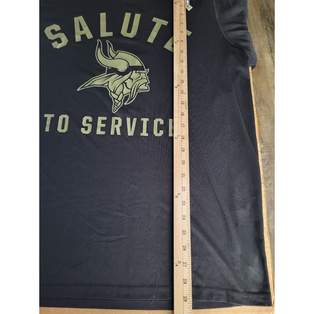 Nike Salute to Service Men's XL Minnesota Vikings Short Sleeve Shirt Black NFL - Picture 4 of 8